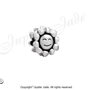 FREE S/H  Pugster Sun Bracelet Charm Silver Plate Happy Fun Day  - Fits Pandora